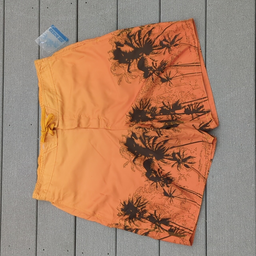NWT Joe Boxer Tropical Print Swim Shorts